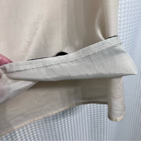 J. Crew (EUC) 100% Silk Fully Lined Sleeveless Top Size Large - Picture 3 of 10